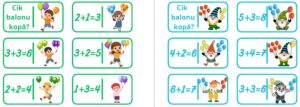 Domino “Cik balonu kopā?”
