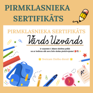 PIRMKLASNIEKA SERTIFIKĀTS