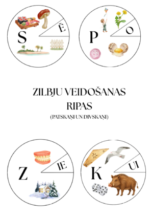 Zilbju veidošanas ripas (lielie drukātie burti)