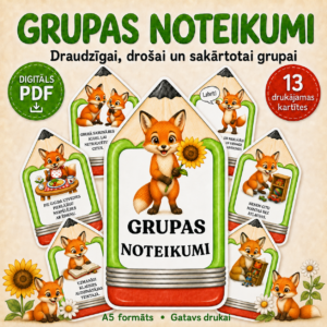 GRUPAS NOTEIKUMI – LAPSIŅAS | uzvedība