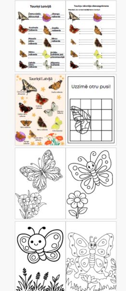 Uzdevumi par tauriņiem Uzdevumi par tauriņiem