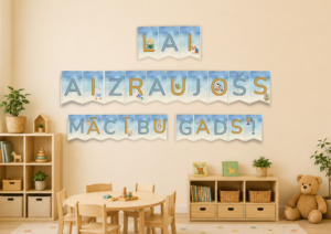 Zinību dienas noformējums – Lai aizraujošs mācību gads!