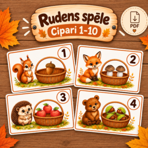 RUDENS SPĒLE. CIPARI 1-10.
