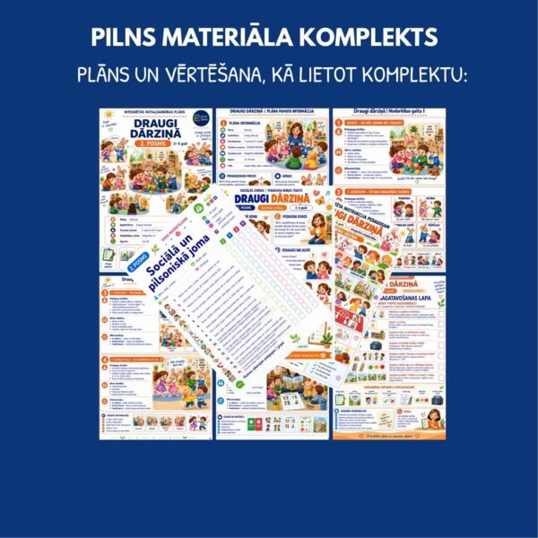 Draugi dārziņā l Integrētās rotaļdarbības komplekts 2.posms Draugi dārziņā l Integrētās rotaļdarbības komplekts 2.posms