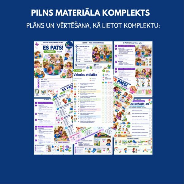 Es pats! l Valodas rotaļdarbības komplekts 1. posms Es pats! l Valodas rotaļdarbības komplekts 1. posms