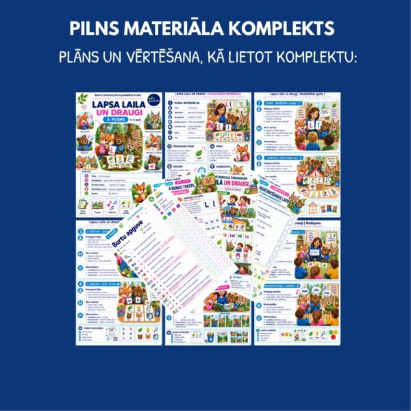 Lapsa Laila un draugi l L burta apguves komplekts 3.posms Lapsa Laila un draugi l L burta apguves komplekts 3.posms