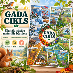 PLAKĀTS – GADA CIKLS | A4 | A3