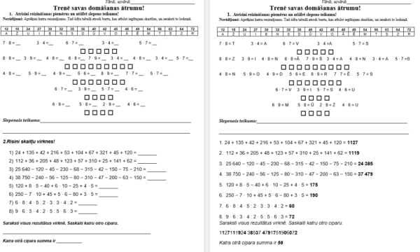 Matemātikas izaicinājums 4.–6. Matemātikas izaicinājums 4.–6.