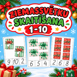 ZIEMASSVĒTKU SKAITĪŠANA 1-10