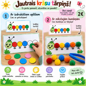 Jautrais krāsu tārpiņš. Krāsu mācība. Secība.