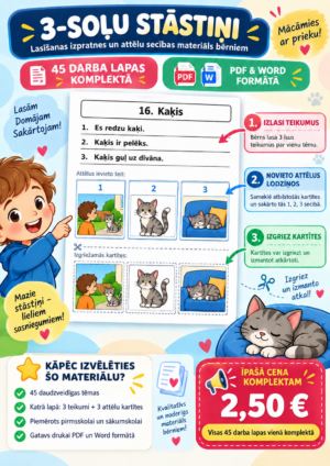 3 soļu stāstiņi. Lasīšana ar izpratni! Tekstpratība. 3 soļu stāstiņi. Lasīšana ar izpratni! Tekstpratība.