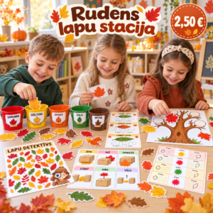 Rudens lapu stacija. 12 praktiskas stacijas.