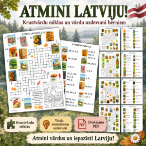 KRUSTVĀRDU MĪKLAS un VĀRDU SPĒLES–ATMINI LATVIJU! | Latvija