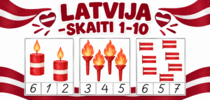 LATVIJA SKAITI 1-10