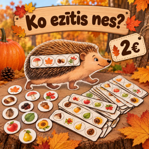 Ko ezītis nes? Secība! Rudens spēle! Ko ezītis nes? Secība! Rudens spēle!