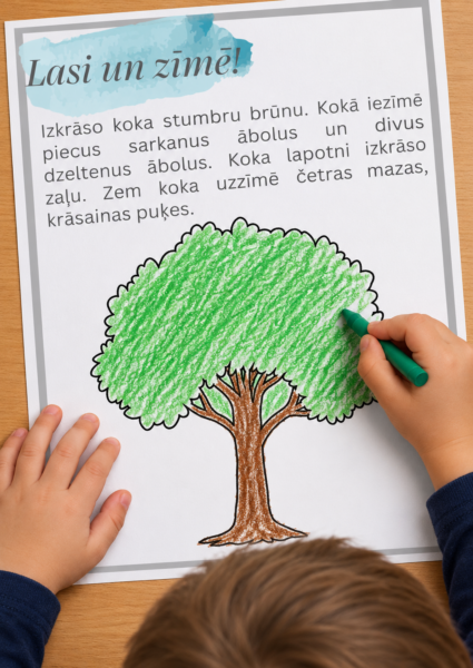 Lasi un zīmē! – darba lapu komplekts Lasi un zīmē! – darba lapu komplekts