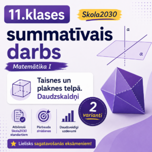 11.-12.kl. Taisnes un plaknes telpā. Daudzskaldņi