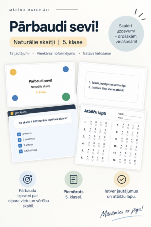 5.1. Naturālo skaitļu tests.