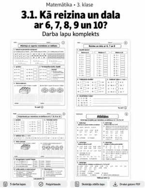 3.1. Kā reizina un dala ar 6, 7, 8, 9 un 10?