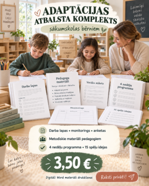 Adaptācija sākumskolas skolēnam. Plašs komplekts! Adaptācija sākumskolas skolēnam. Plašs komplekts!