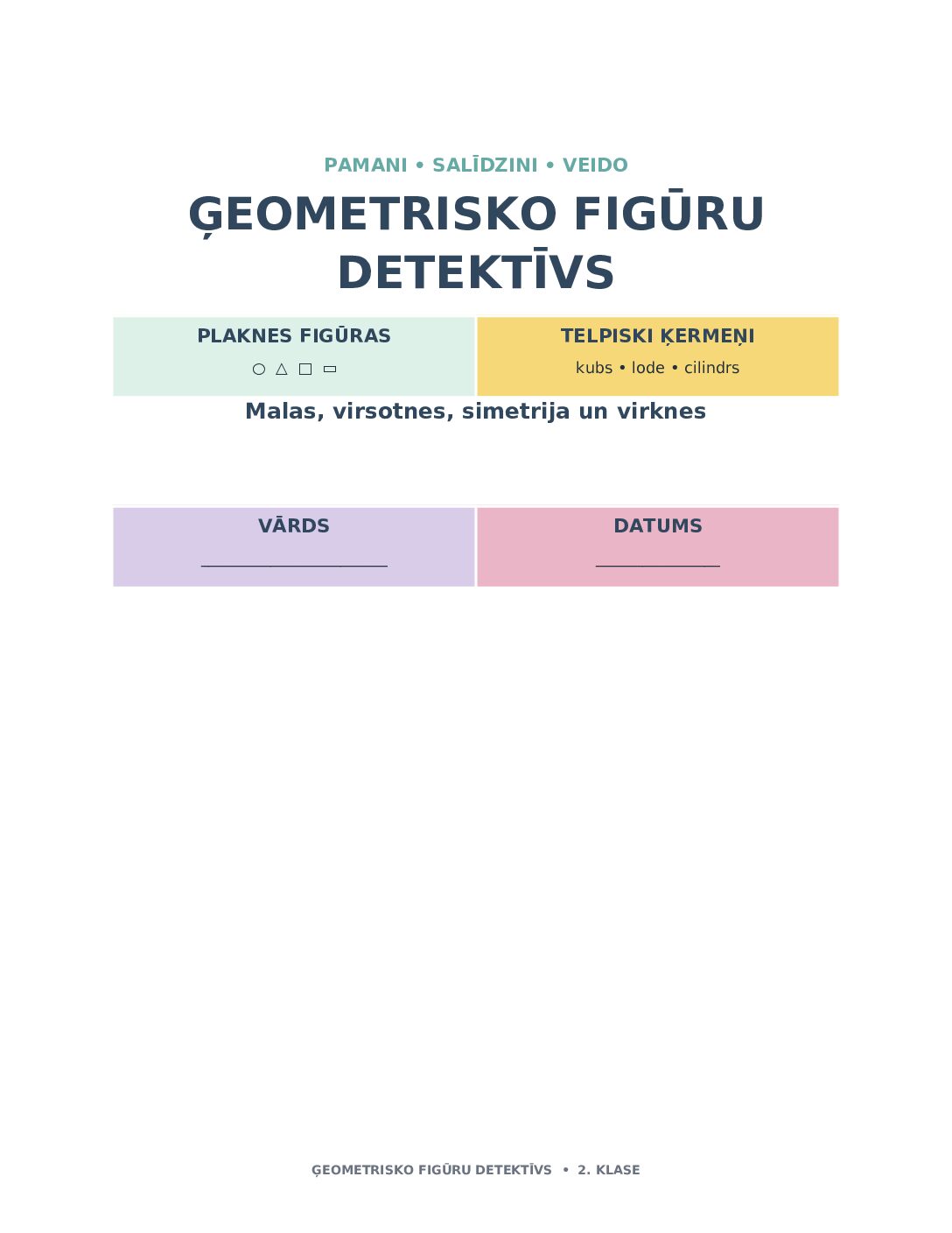 Ģeometrisko figūru detektīvs