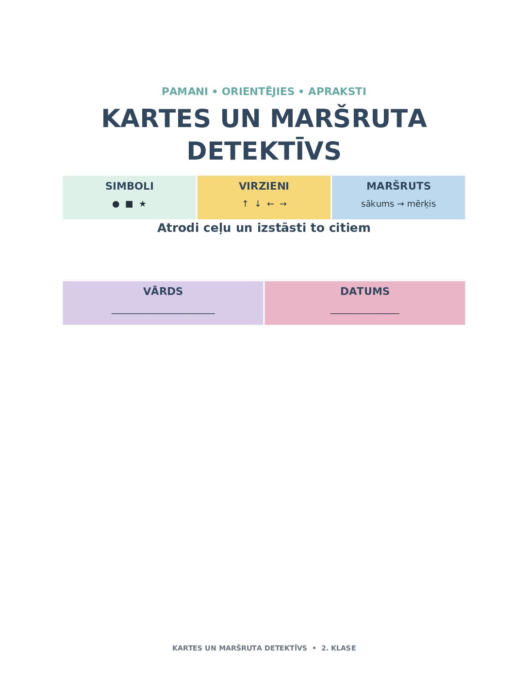 Kartes un maršruta detektīvs