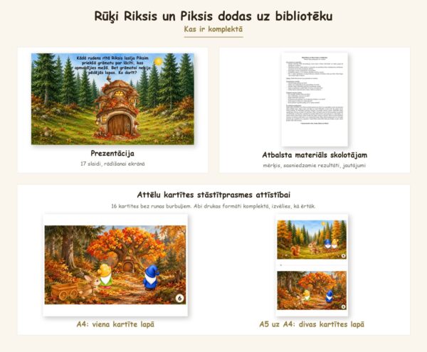 Rūķi Riksis un Piksis dodas uz bibliotēku Rūķi Riksis un Piksis dodas uz bibliotēku