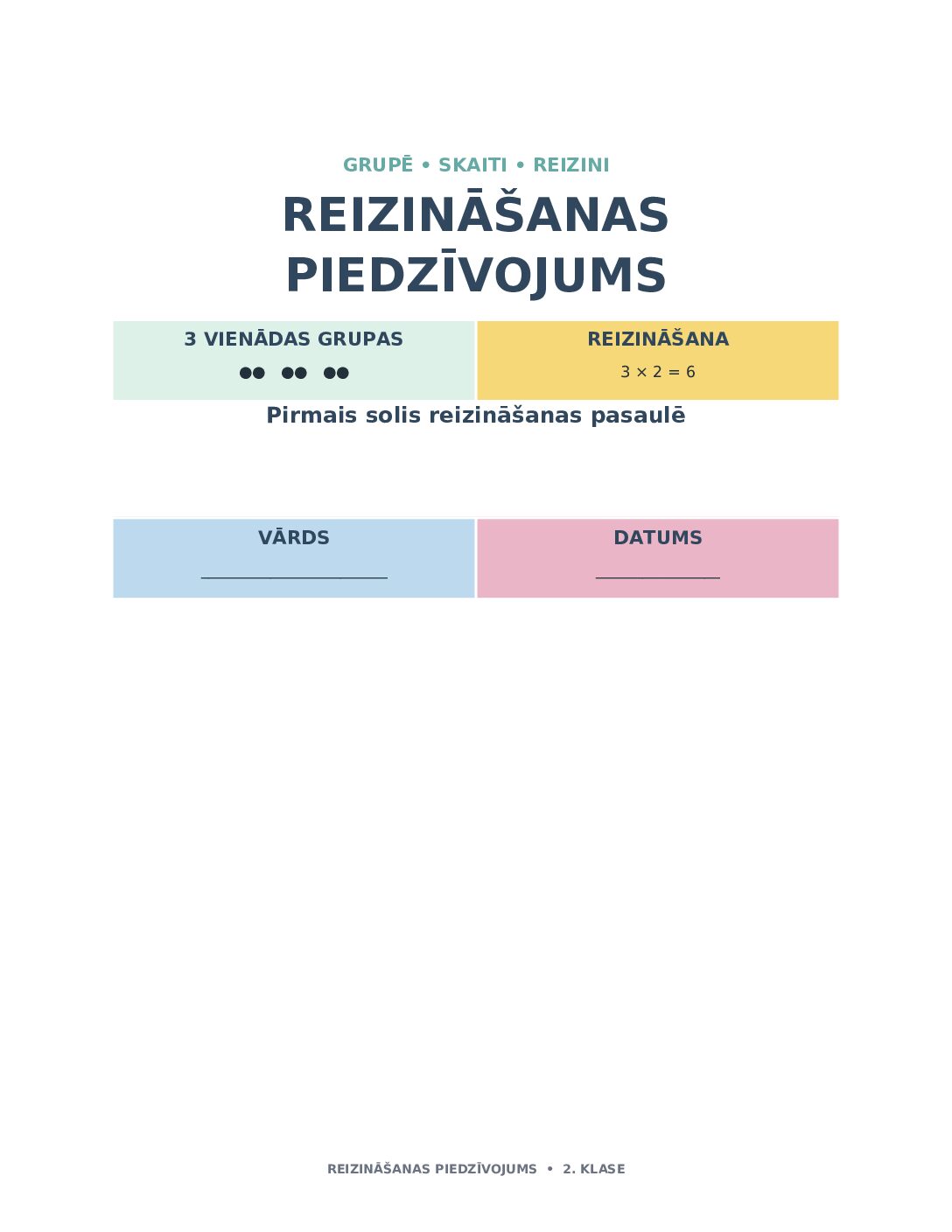 Reizināšanas piedzīvojums