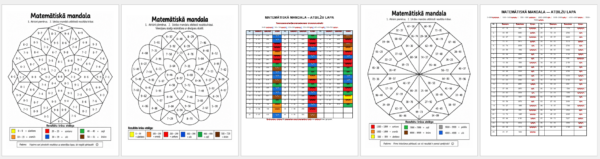 3 MATEMĀTISKĀS MANDALAS – reizināšana 4.–6. kl. 3 MATEMĀTISKĀS MANDALAS – reizināšana 4.–6. kl.