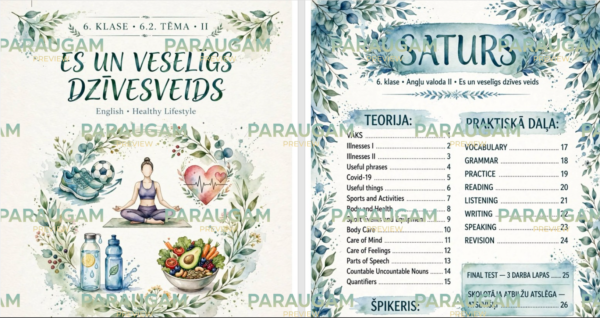 6.2. Tēma “Es un veselīgs dzīvesveids” Darba lapas + Teorija 6.2. Tēma “Es un veselīgs dzīvesveids” Darba lapas + Teorija