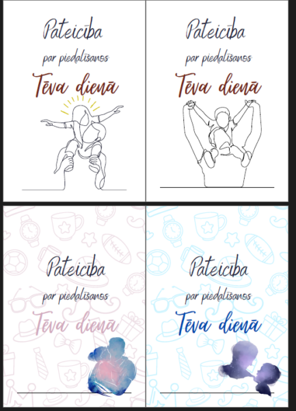 Tēva dienas diplomi + medeļas Tēva dienas diplomi + medeļas