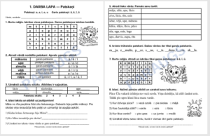 Darba lapa “Patskaņi “– lasu, rakstu un domāju Darba lapa “Patskaņi “– lasu, rakstu un domāju