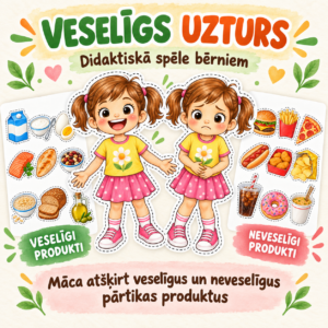 DIDAKTISKĀ SPĒLE – VESELĪGS UZTURS