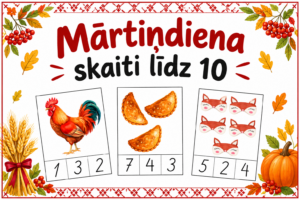 MĀRTIŅDIENA – SKAITI LĪDZ 10