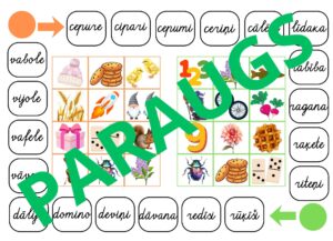 Bingo “Lasām 3zilbīgus vārdus!” (rakstītie burti) Bingo “Lasām 3zilbīgus vārdus!” (rakstītie burti)