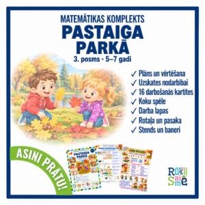 Pastaiga parkā | Matemātikas rotaļdarbības komplekts 5–7 gad