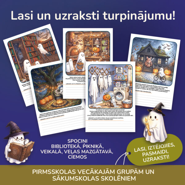 Spoku pasaule. Helovīni-jautri un izzinoši uzdevumi! Spoku pasaule. Helovīni-jautri un izzinoši uzdevumi!