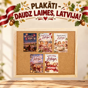 PLAKĀTI – DAUDZ LAIMES, LATVIJA.