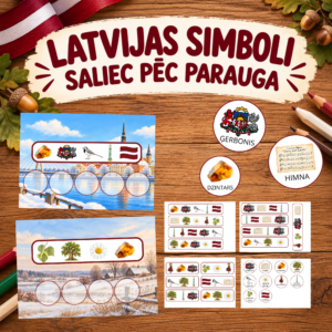 LATVIJAS SIMBOLI – SALIEC PĒC PARAUGA.