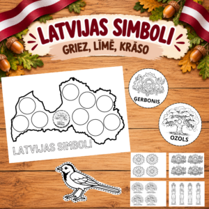 LATVIJAS SIMBOLI – GRIEZ, LĪMĒ, KRĀSO. LATVIJAS SIMBOLI – GRIEZ, LĪMĒ, KRĀSO.
