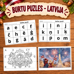 BURTU PUZLES. LATVIJA.