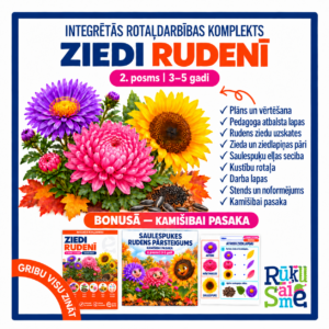 Ziedi rudenī | Integrētās rotaļdarbības komplekts 3–5 gadi