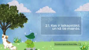 2.1. Kas ir laikapstākļi, un kā tie mainās.