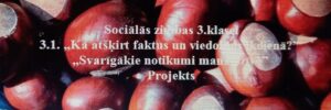 Sociālās zinības 3.klasei.3.1.Svarīgākie notikumi manā dzīvē