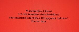 Matemātika 3.klasei. 3.2. Izkrāso! DL