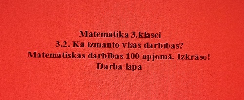 Matemātika 3.klasei. 3.2. Izkrāso! DL Matemātika 3.klasei. 3.2. Izkrāso! DL