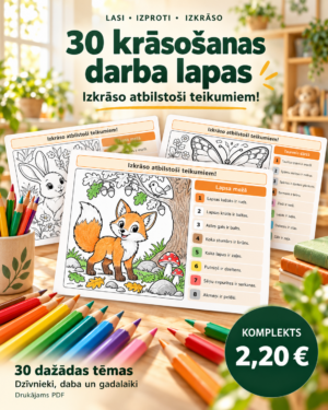 Lasi un krāso. 30 lapu komplekts!