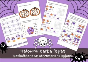 Halovīni / 6 uzd. / saskaitīšana atņemšana 10 apjomā