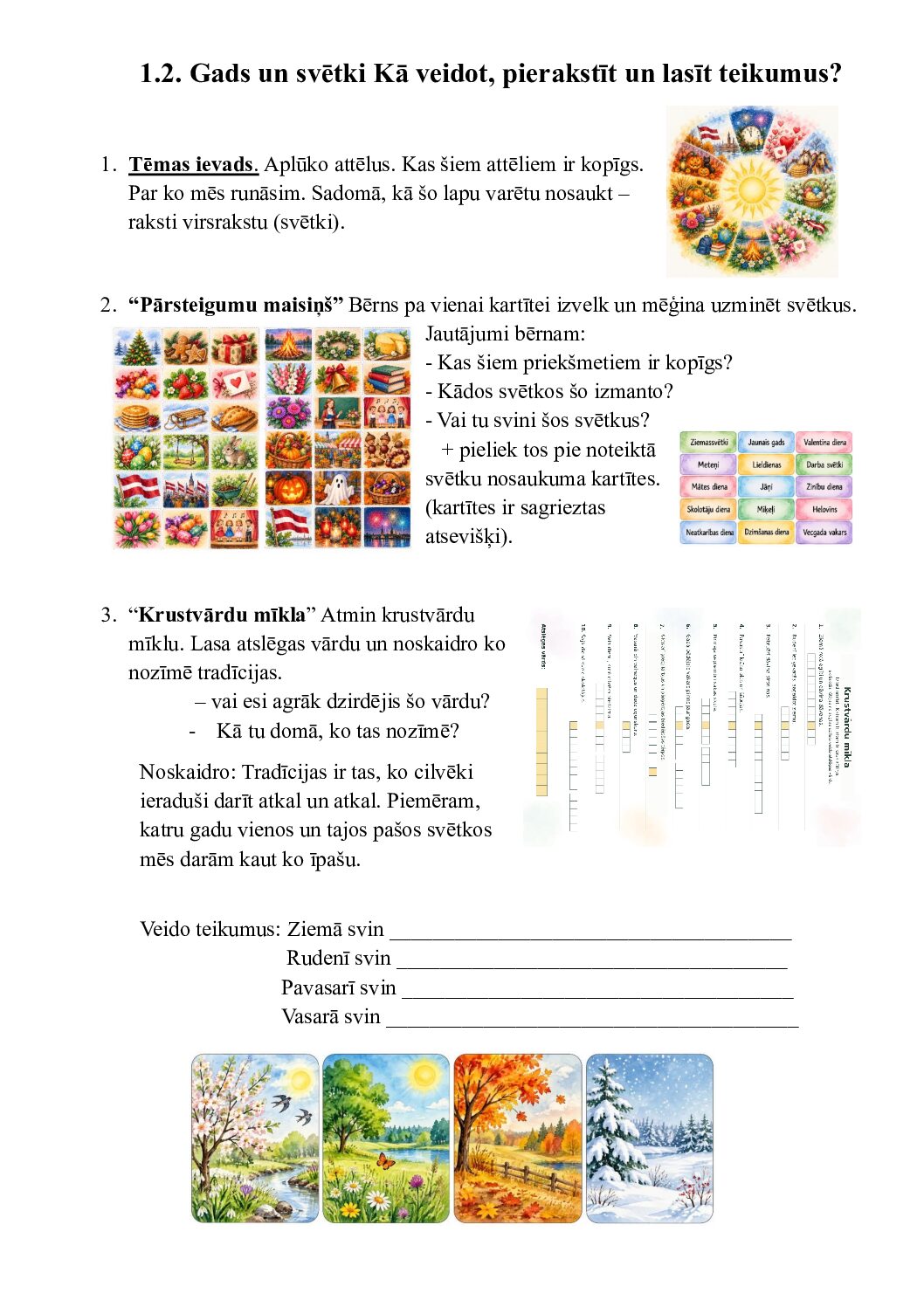 1.2. Gads un svētki