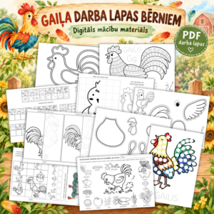 Darba lapu komplekts – GAILIS | Mārtiņi
